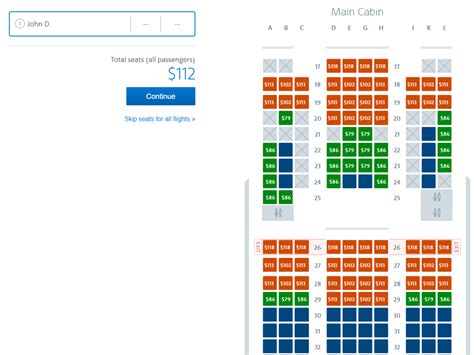 american airlines seat selection.